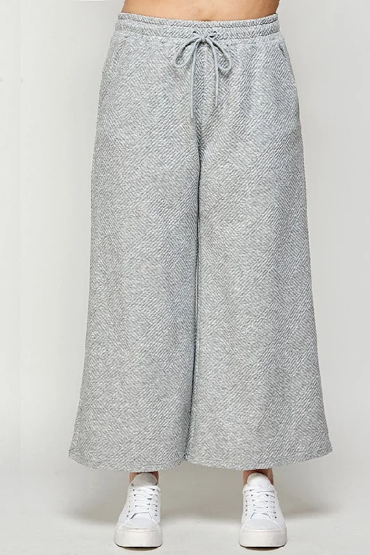 My Heart Textured Grey Pants