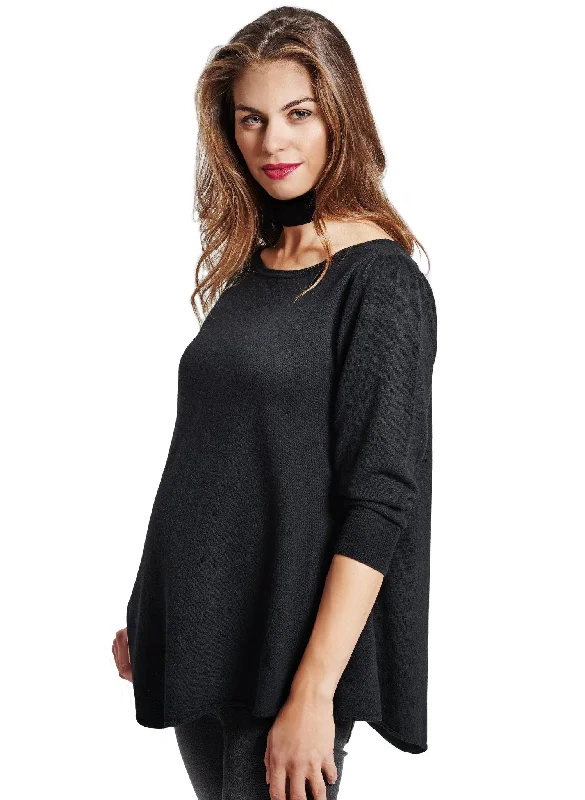 Flamina Maternity Jumper - Black Women's travel-friendly jackets