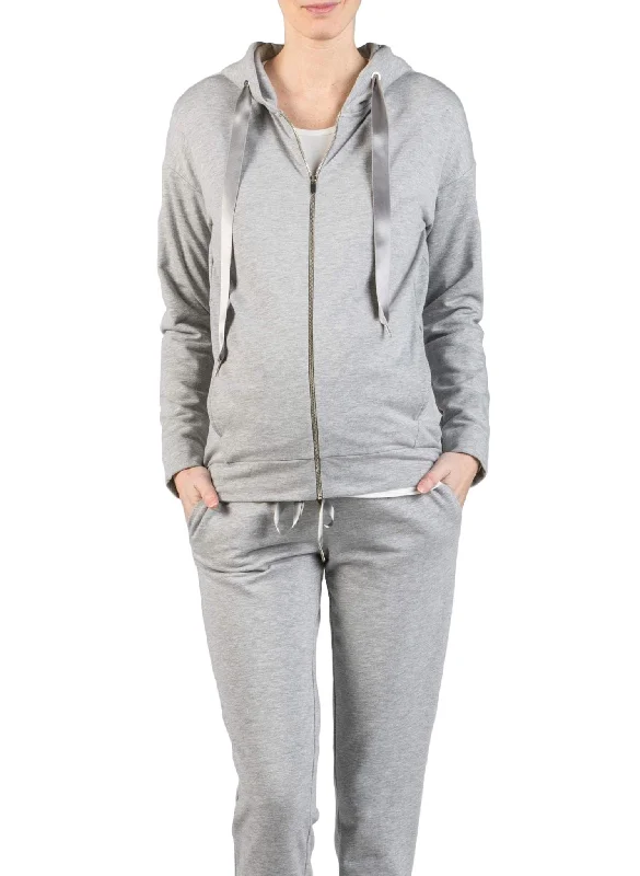 Maternity Tracksuit (2 Piece Set) - Grey Women's quilted jackets