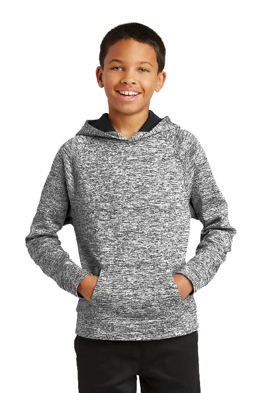 Sport-Tek Youth PosiCharge Electric Heather Fleece Hooded Pullover. YST225 Fashion Hoodie Sweatshirt