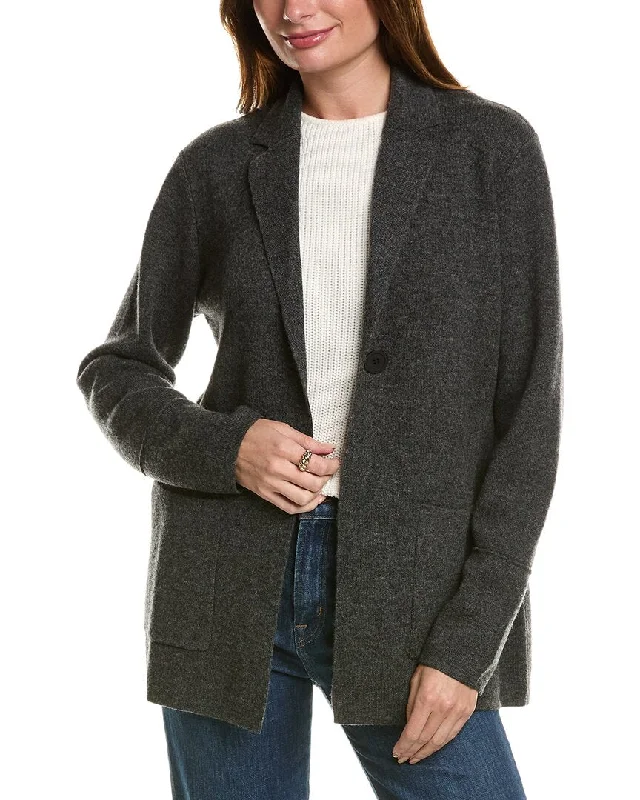 Forte Cashmere Double Knit Wool & Cashmere-Blend Blazer Blazers for Women’s Wardrobe