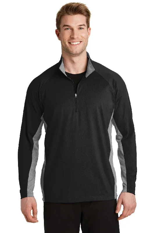 Sport-Tek Sport-Wick Stretch Contrast 1/4-Zip Pullover. ST854 Elegant Hoodies & Sweatshirts