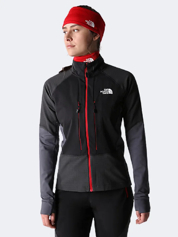 The North Face Dawn Turn Full-Zip Softshell Women Hiking Jacket Black/Grey Best women's jackets for winter