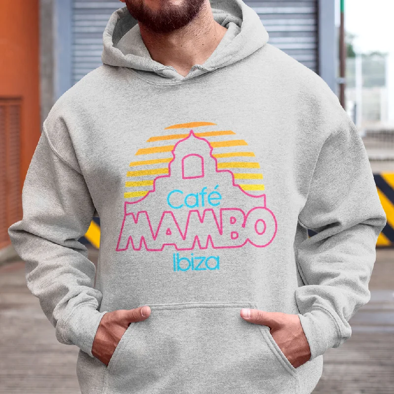 Cafe Mambo Ibiza Logo Athletic Grey Hoodie NEW Hoodie Sweatshirt for Fall