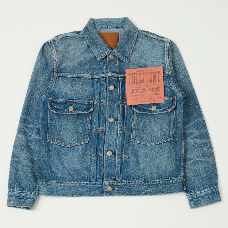 Full Count 2978-2102SS 'Super Smooth' 11.5oz Type II Denim Jacket - Dartford Wash Women's reflective jackets