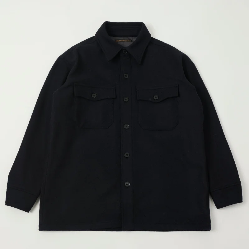 Full Count 4088 Heavy Wool CPO Shirt - Navy