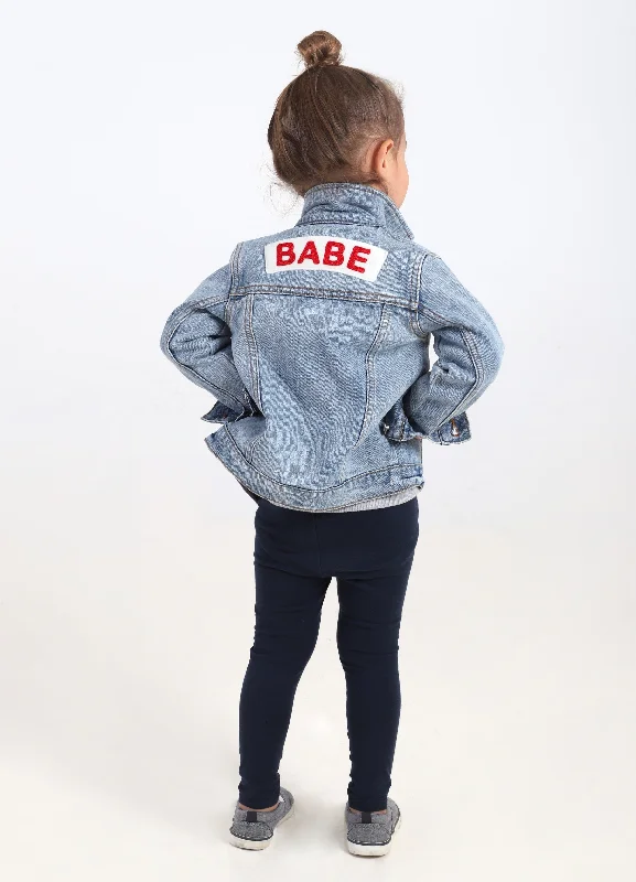 Babe Toddler & Baby Denim Jacket Light Wash Women's affordable jackets