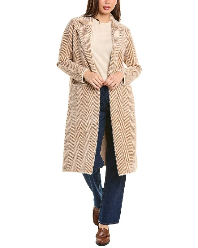 Stella + Lorenzo Herringbone Coat Women’s Blazer Collection