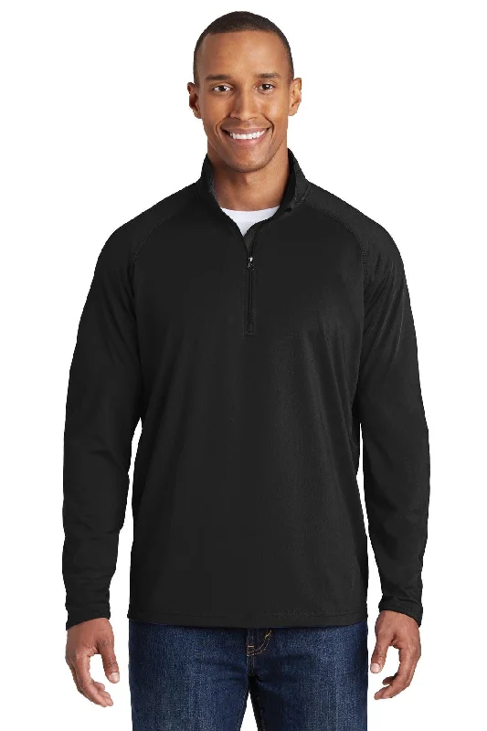 Sport-Tek Tall Sport-Wick Stretch 1/4-Zip Pullover. TST850 Winter Hoodie Sweatshirt