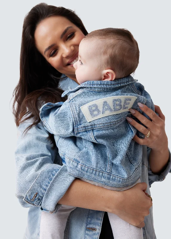 Mama & Baby Matching Denim Toddler Jacket Women's warm jackets