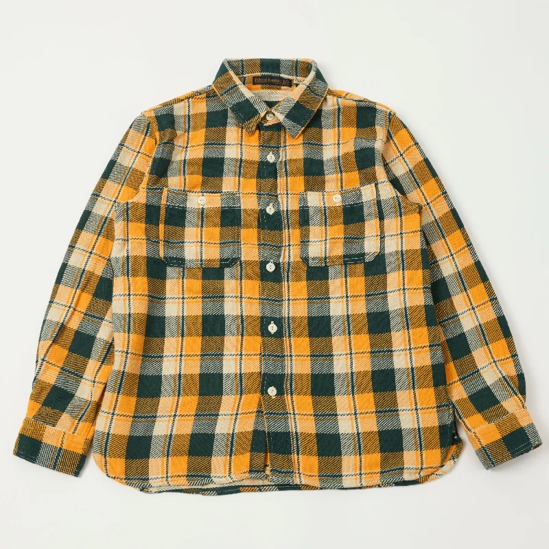 Full Count 4085 Check Flannel Shirt - Yellow/Green