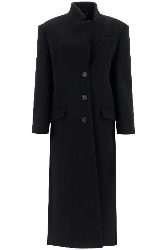 long woolen cloth coat 250WCC00081WWV058AA BLACK