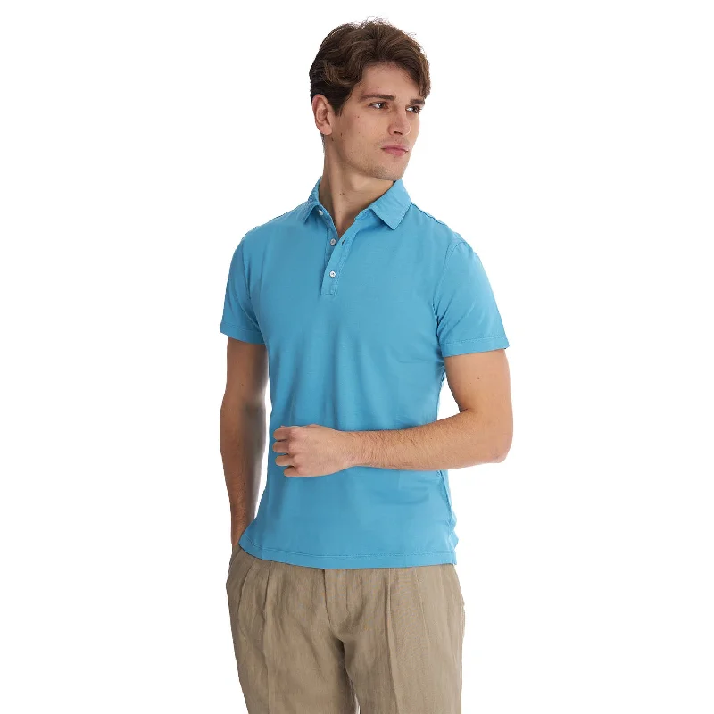 LIGHT BLUE SHORT SLEEVE POLO