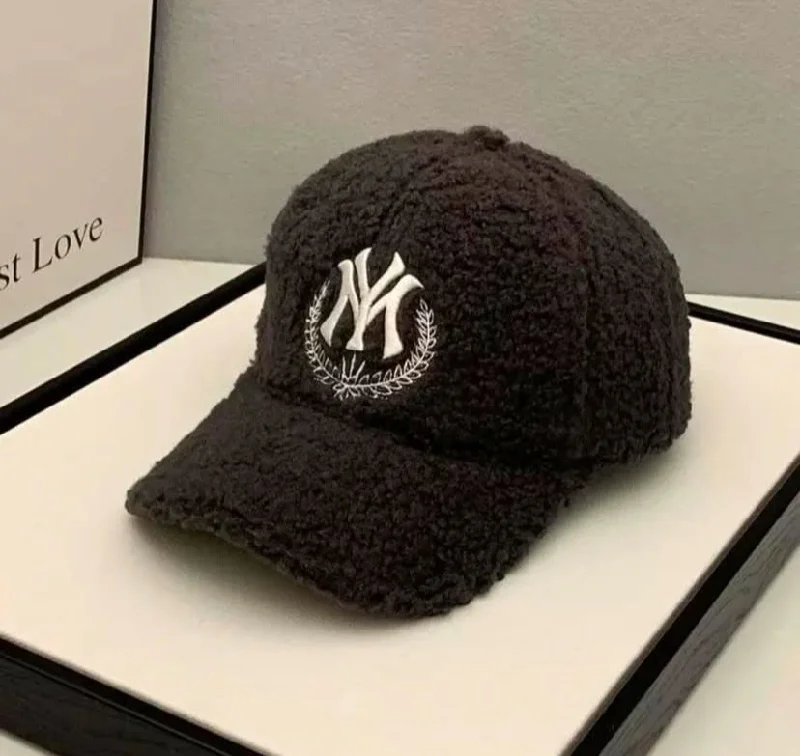 MLB Korea Yankees Fleece Ball cap Grey C157962