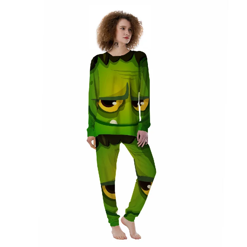 Frankenstein Face Cute Print Women's Pajamas Breathable pajama sets