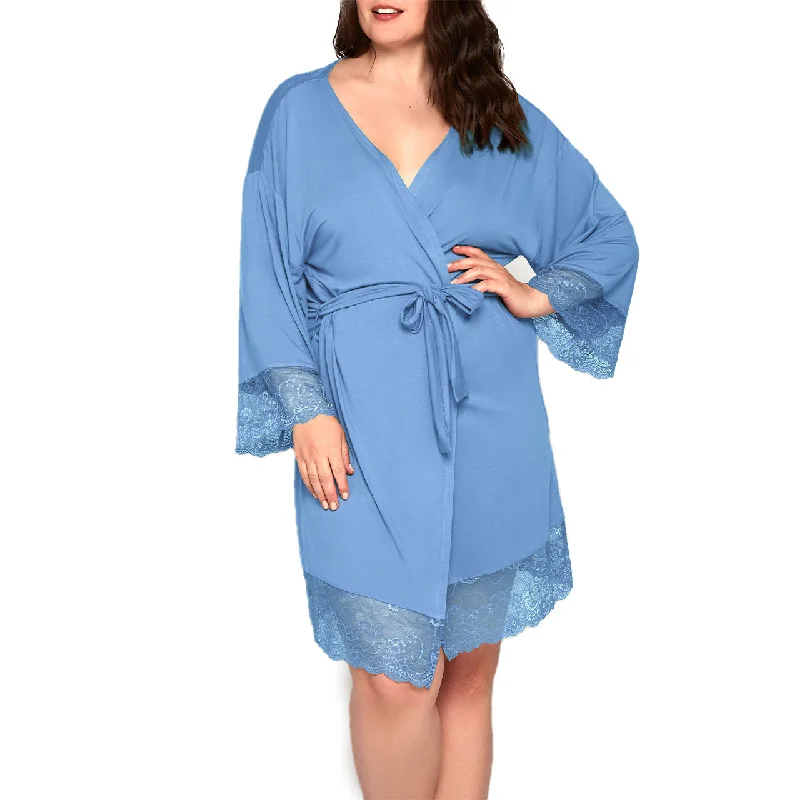 Long Sleeve Robe Plus Size Breathable pajama sets