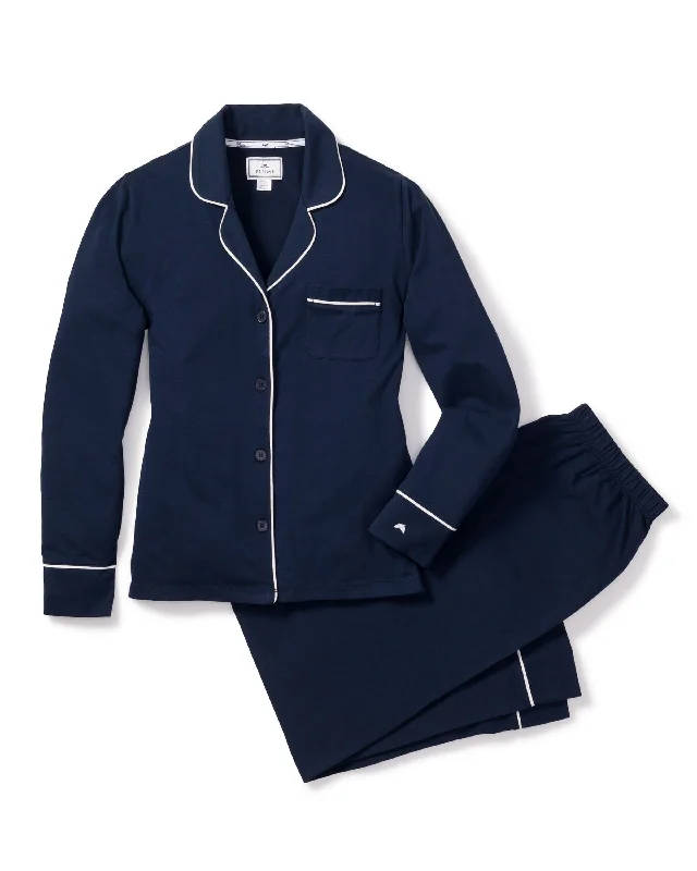 Women’s Pima Pajama Set | Navy Two-piece pajama sets