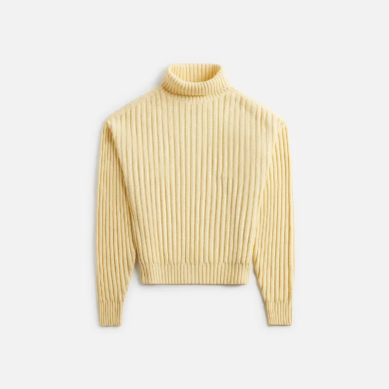 Essentials Turtleneck - Garden Yellow Cotton sweaters