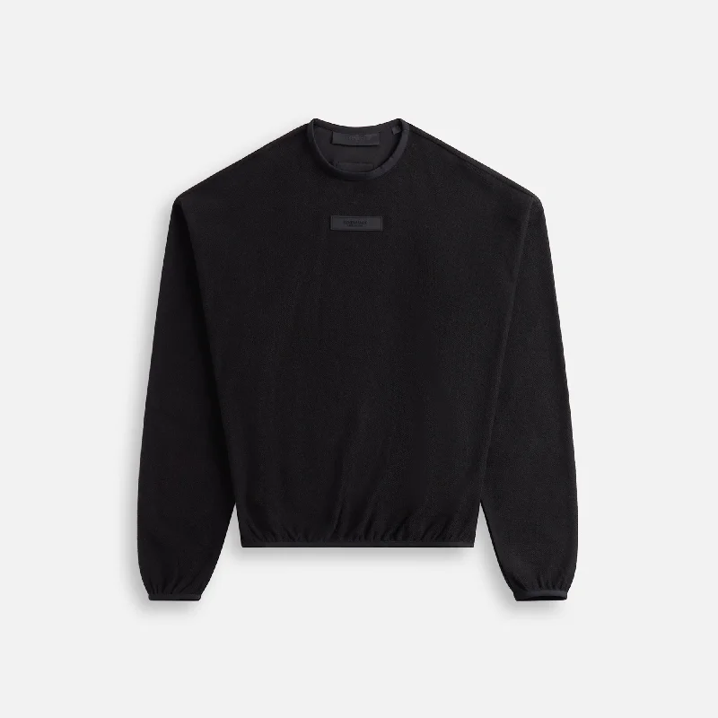 Essentials Crewneck Sweater - Jet Black Best sweaters for layering