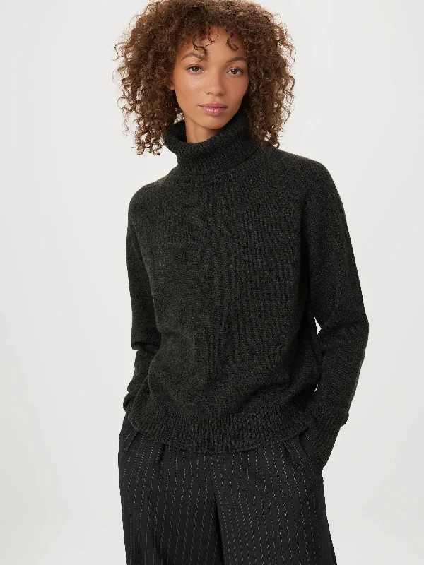 The Yak Wool Turtleneck in Charcoal Grey Best sweaters for casual wear