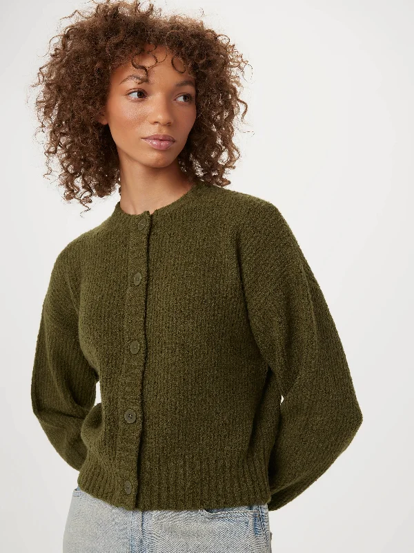 The Seawool® Sweater Cardigan in Dark Olive Softest cashmere sweaters