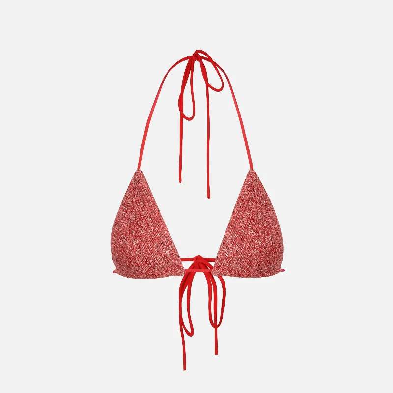 Asta Resort Lio Bikini Top - Raspberry Sequin Edgy sweaters