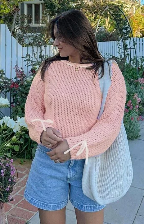 Bea Baby Pink Sweater Date night sweaters