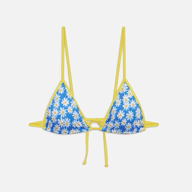 Frankies Bikinis Lumia Top - Blue Daisy Thanksgiving sweaters