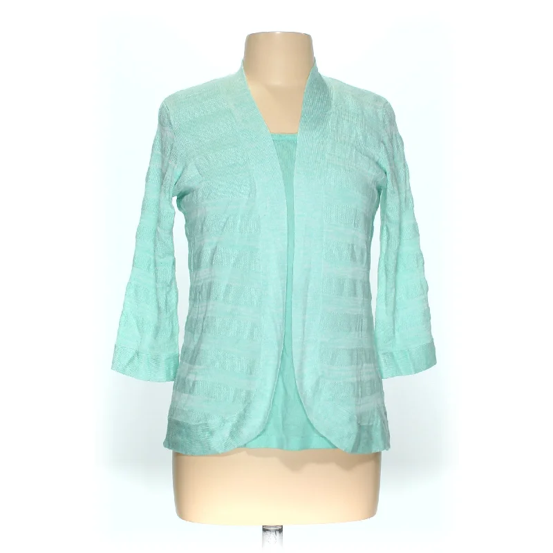 Sag Harbor Turquoise Womens Cardigan Sz M Anti-pilling sweaters