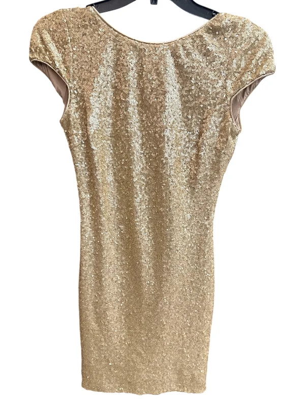 Dress Casual Midi By Dress The Population In Gold, Size: S Best value midi dresses