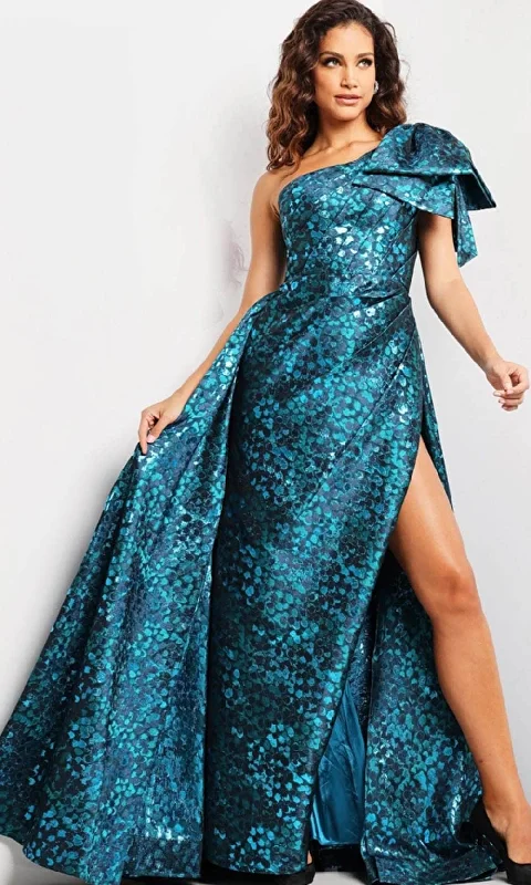 Jovani 26254 - Bow Accent Print Evening Dress Club party dresses