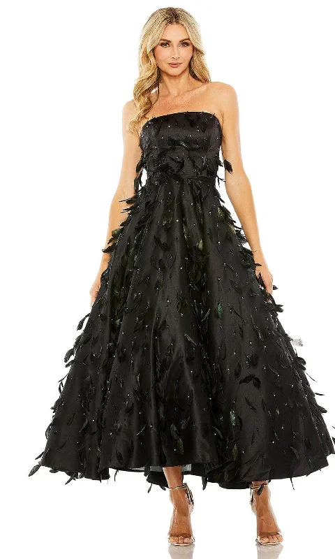 Mac Duggal 11634 - Feather Embellished Strapless Ballgown Sexy little black party dresses