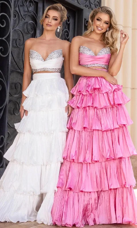 Portia and Scarlett PS25164 - Two Piece Ruffle Tiered Prom Gown ASOS party dresses