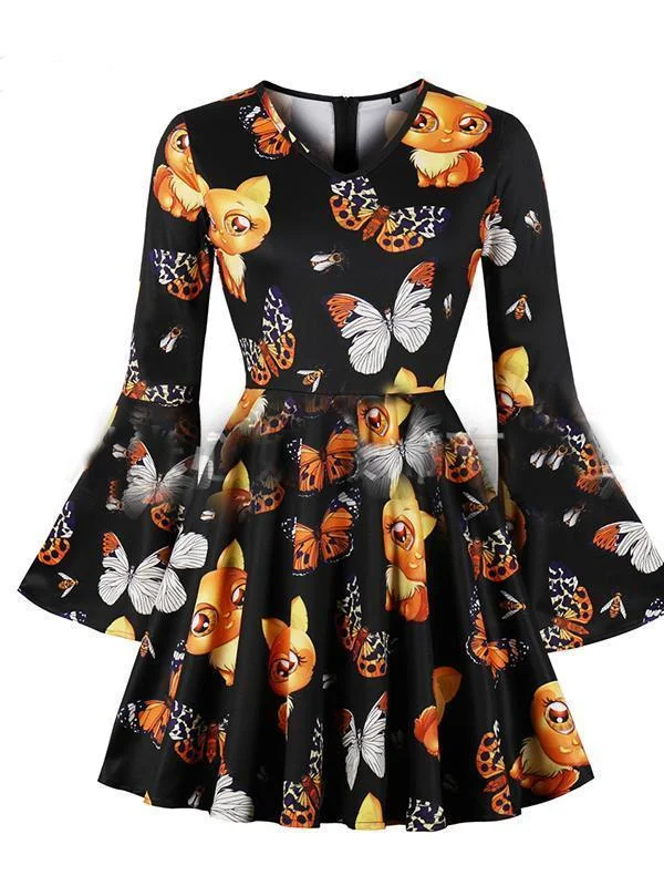 Halloween New Print Dress Anniversary floral dresses