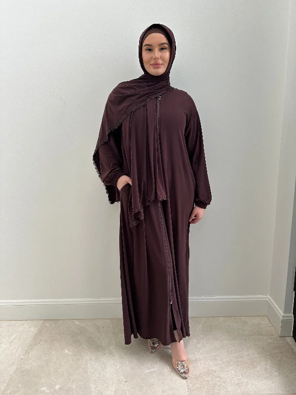 JERSEY ABAYA + HIJAB SET Velvet unclassified dresses