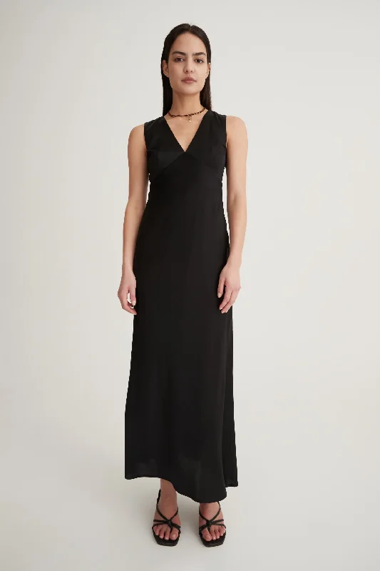 Jessa Dress Black Silk unclassified dresses