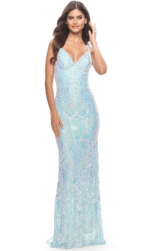 La Femme 31547 - Iridescent Gown Bold pattern unclassified dresses