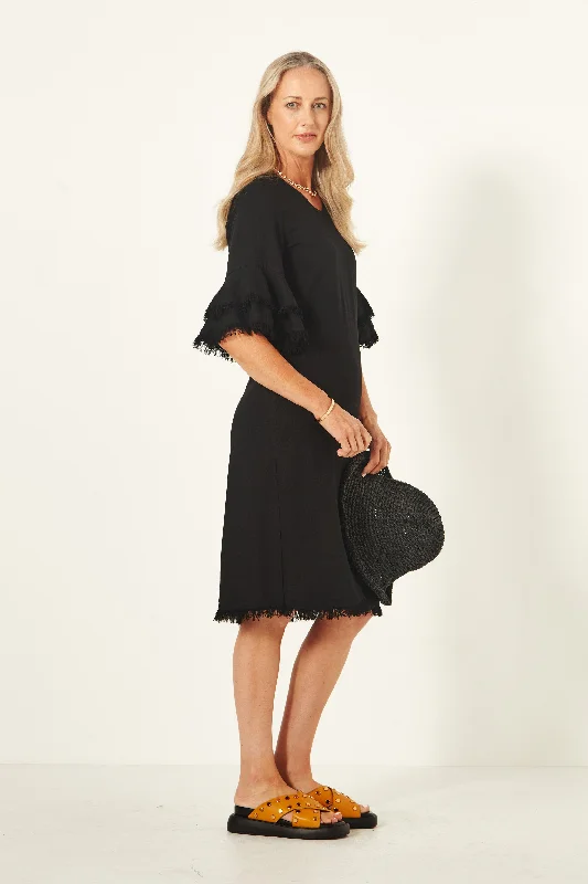 Lurdes Dress Black Embroidered unclassified dresses