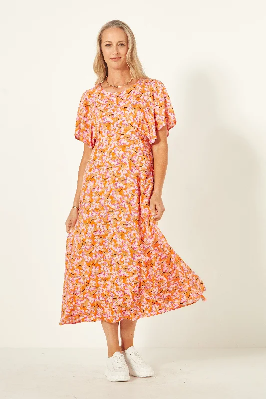 Mavis Dress Orange Tulips Flowy unclassified dresses