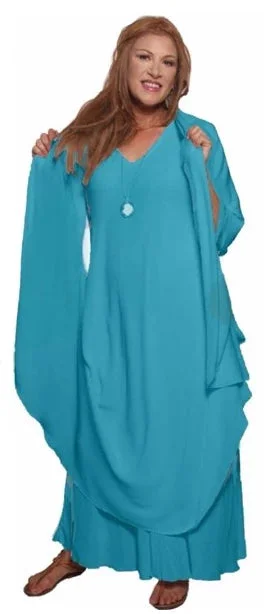 Teal Blue with sleeves