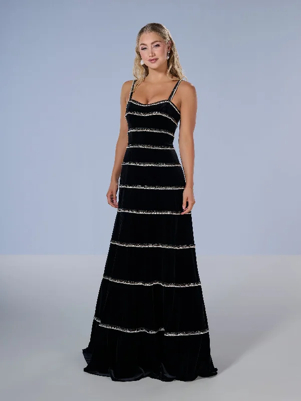 Velvet Sleeveless A-line Gown by Tiffany Designs 16223 Trendy unclassified dresses