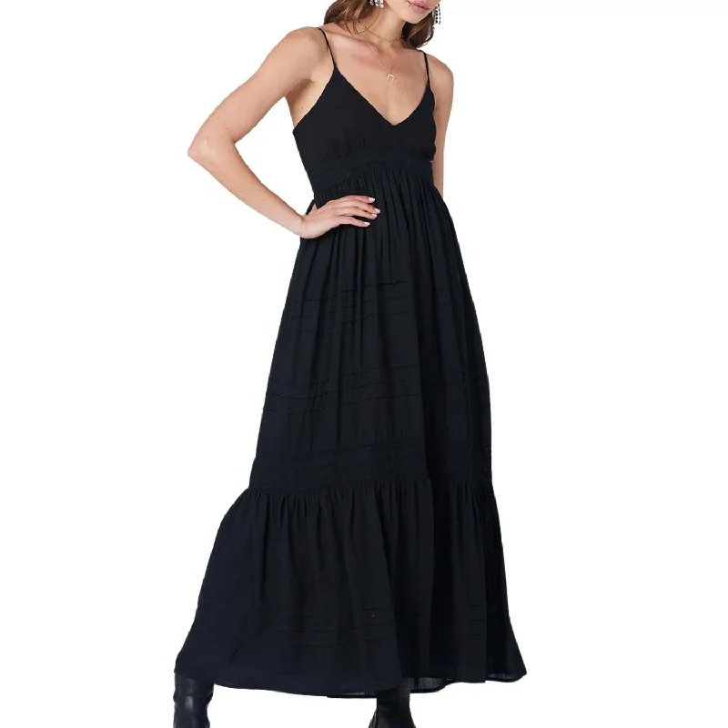 Phoenix Maxi Dress In Black Soft Maxi Skirt