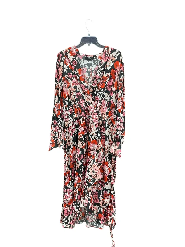 Dress Casual Midi By Lane Bryant In Floral Print, Size: 24 Winter Midi Outfit