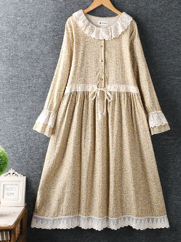 Your Love Is Deep Lace Round Neck Smock Dress Lace Dress Dreamy